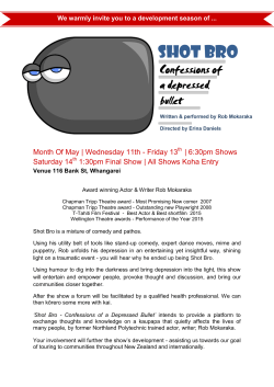 Shot Bro PDF - Mental Health Foundation of New Zealand