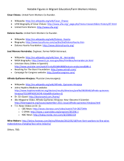 Notable Figures in Migrant Education/Farm Workers History