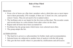 Rule of One-Third - Thinking Collaborative