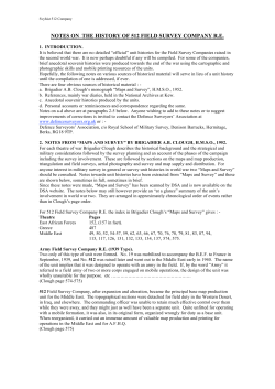 Notes - Defence Surveyors` Association