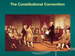 The Constitutional Convention begins
