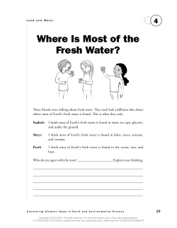 Where is most of the fresh water?