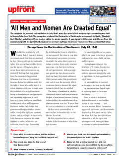 primary source  - Upfront Magazine