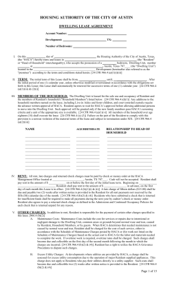 Lease - Housing Authority City Of Austin