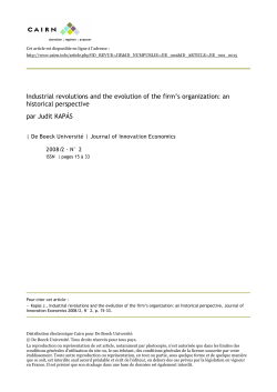 Industrial revolutions and the evolution of the firm`s organization: an