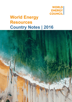 World Energy Resources Country Notes | 2016