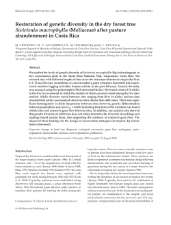 Cespedes et all., Molecular Ecology 2003
