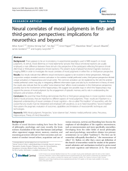 Neural correlates of moral judgments in first- and third