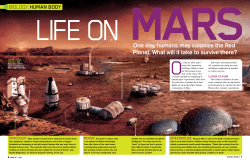 One day, humans may colonize the Red Planet. What