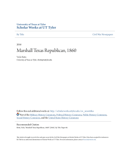 Marshall Texas Republican, 1860