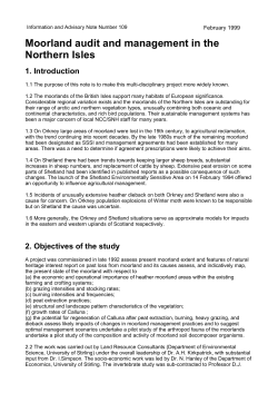 Information and Advisory Note Number 109