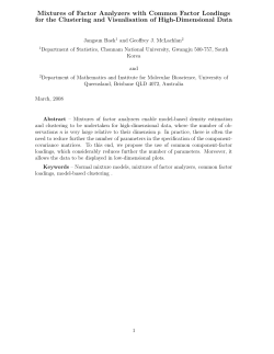Mixtures of Factor Analyzers with Common Factor Loadings for the