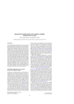 Interannual to decadal climate and streamflow