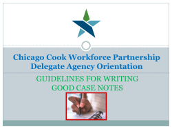 Case Notes - Chicago Cook Workforce Partnership