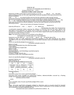 Form - 57 - Company Liquidators