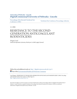 resistance to the second-generation anticoagulant rodenticides