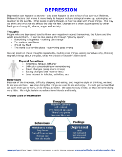 depression - Get Self Help