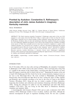 Pranked by Audubon - Edinburgh University Press