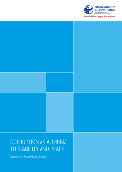 corruption as a threat to stability and peace