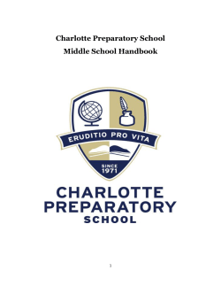 Charlotte Preparatory School Middle School Handbook