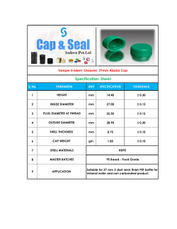 Specification Sheet for 27 MM Alaska Cap 3 Start Closures.xlsx