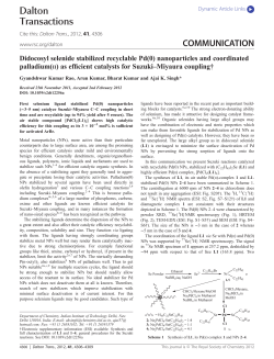 Dalton Transactions COMMUNICATION