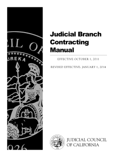 Judicial Branch Contracting Manual