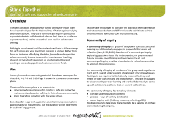 Ideas for a safe and supportive school