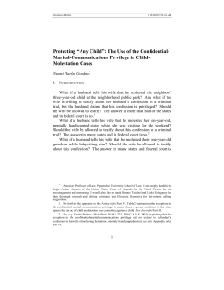 Protecting &ldquo;Any Child&rdquo;