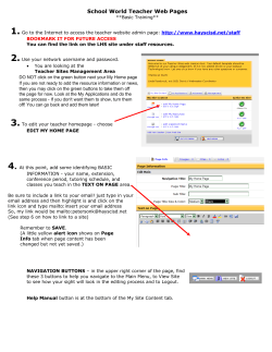 Schoolworld Teacher Sites