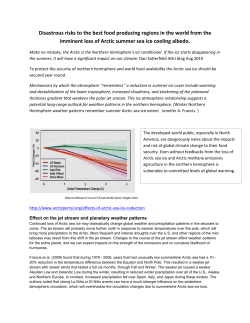 Loss of Arctic summer sea ice effect on Northern hemisphere PDF.