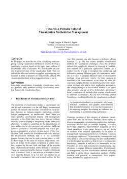 Towards A Periodic Table of Visualization - Visual