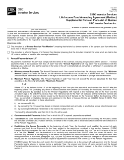 Quebec - CIBC Investor`s Edge