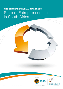 State of Entrepreneurship in South Africa