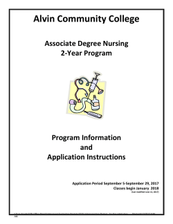 2-year ADN - Alvin Community College