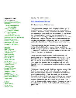 September 2007 - South Florida Emerald Society