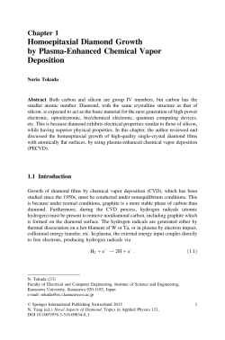 Homoepitaxial Diamond Growth by Plasma