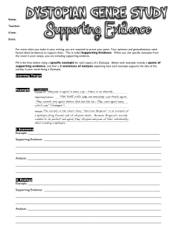 Learning Target: Example: I. Economy Example: Supp