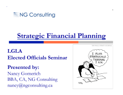 Strategic Financial Planning &ndash; Nancy Gomerich