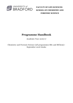 BSc and MChem Chemistry