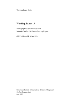 Managing Group Grievances and Internal Conflict