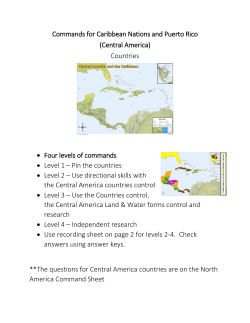 Commands for Caribbean Nations and Puerto Rico (Central