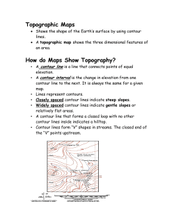 Topographic Maps Notes