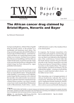 The African cancer drug claimed by Bristol
