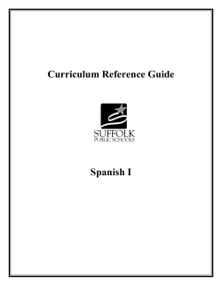 Spanish I Student Course Guide