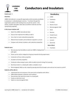 L4L Grade 4-1 Conductors and Insulators