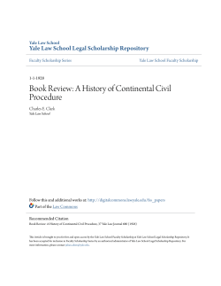 A History of Continental Civil Procedure