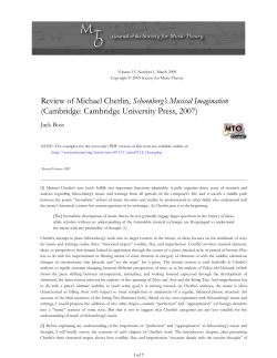 MTO 15.1: Boss, Review of Cherlin