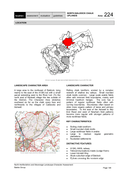 landscape character assessment of north hertfordshire