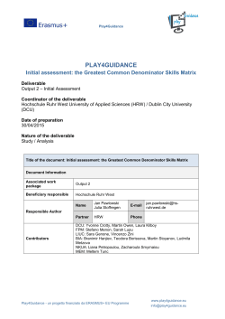 Interns Self-Assessment